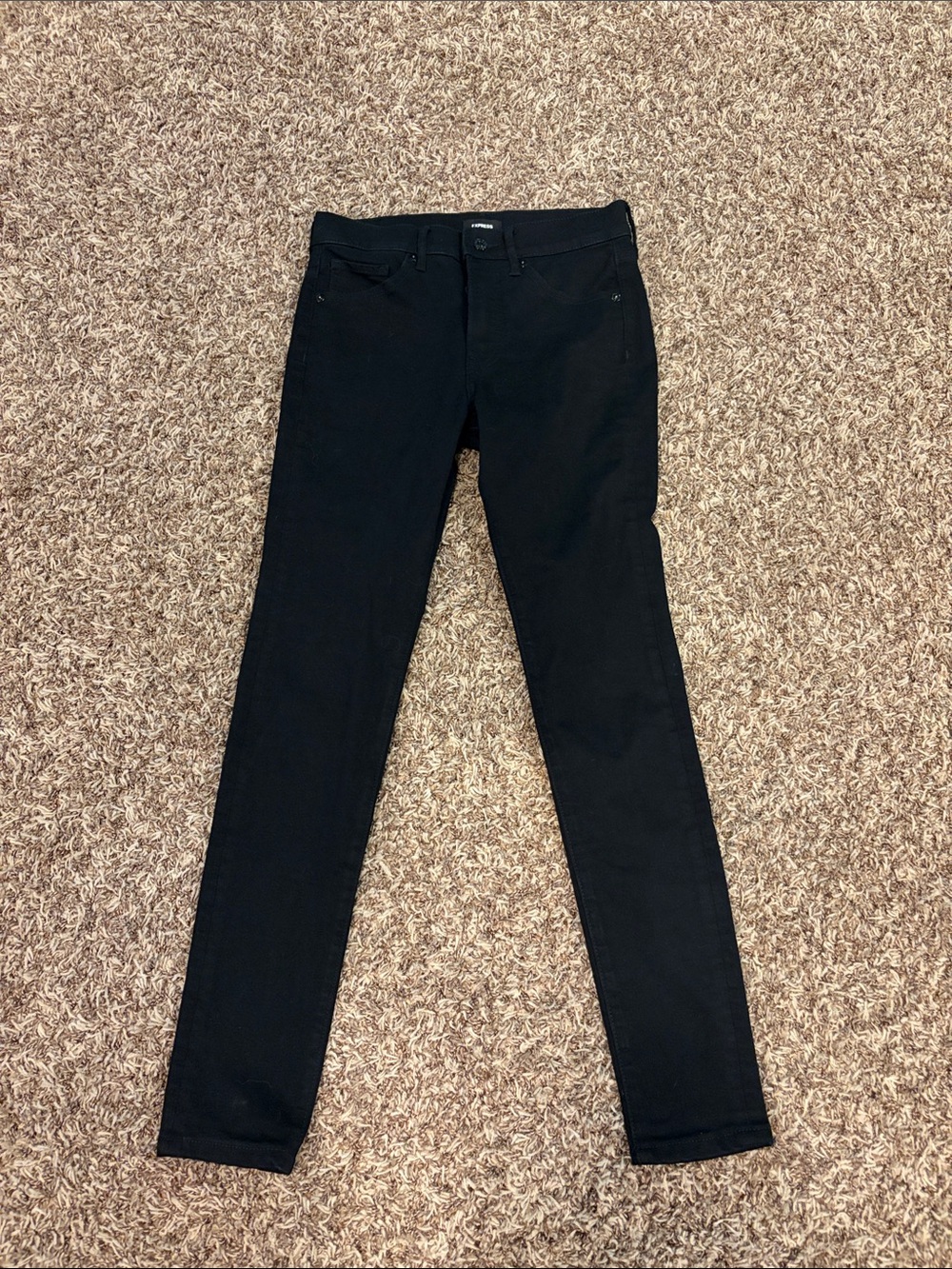 Express Black High-Rise Skinny Jeans